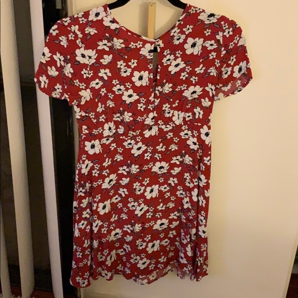 Red Floral Dress